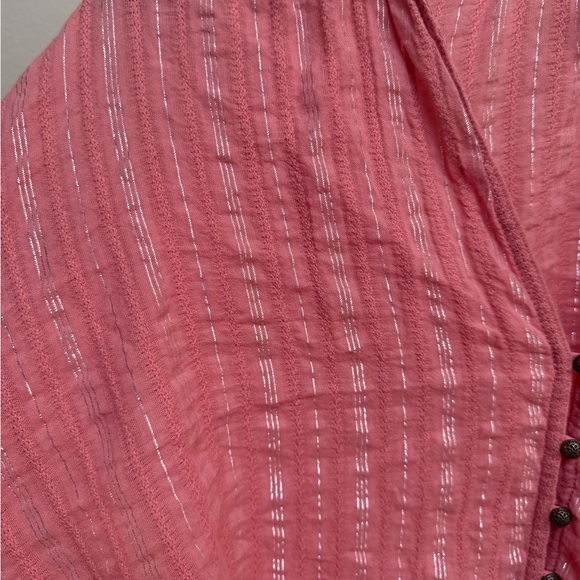 Pilco Anthropologie Pink Button-Up Women's Top - Picture 5 of 10